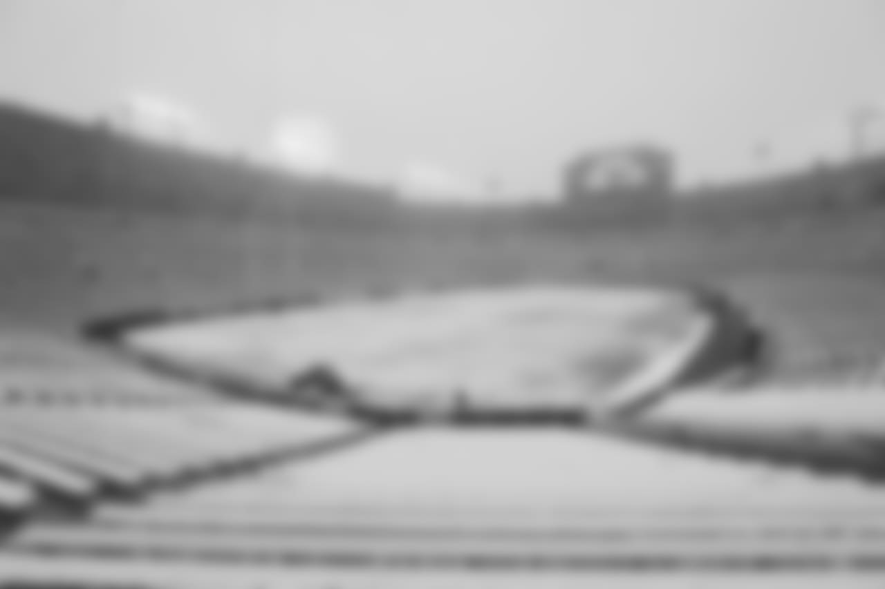 A snow covered Lambeau Field before an NFL football game between the Green Bay Packers and the Arizona Cardinals Sunday, Dec. 2, 2018, in Green Bay, Wis