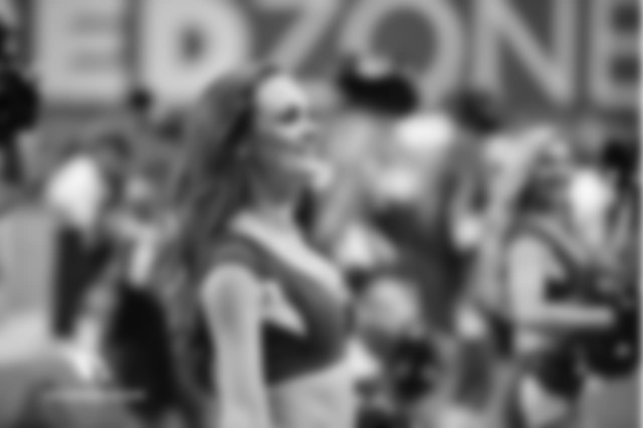 Images of the Cardinals cheerleaders during the season opener against Washington