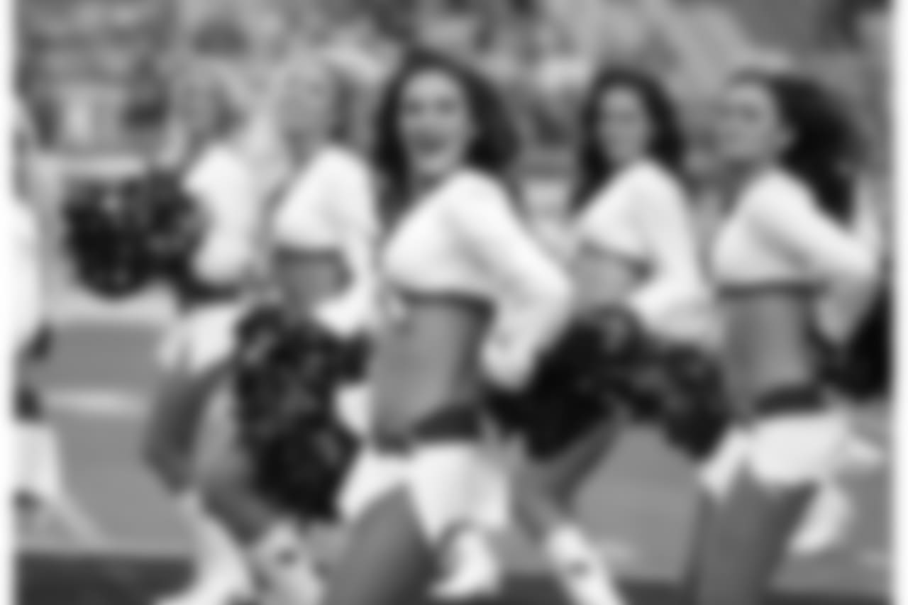 The Arizona Cardinals cheerleaders perform prior to an NFL football game against the Detroit Lions, Sunday, Dec. 9, 2018, in Glendale, Ariz.