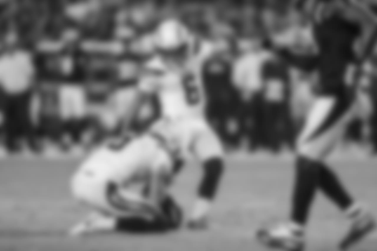 Caleb Sturgis kicks a 45-yard field goal during the Chargers' first preseason game versus the Arizona Cardinals.
