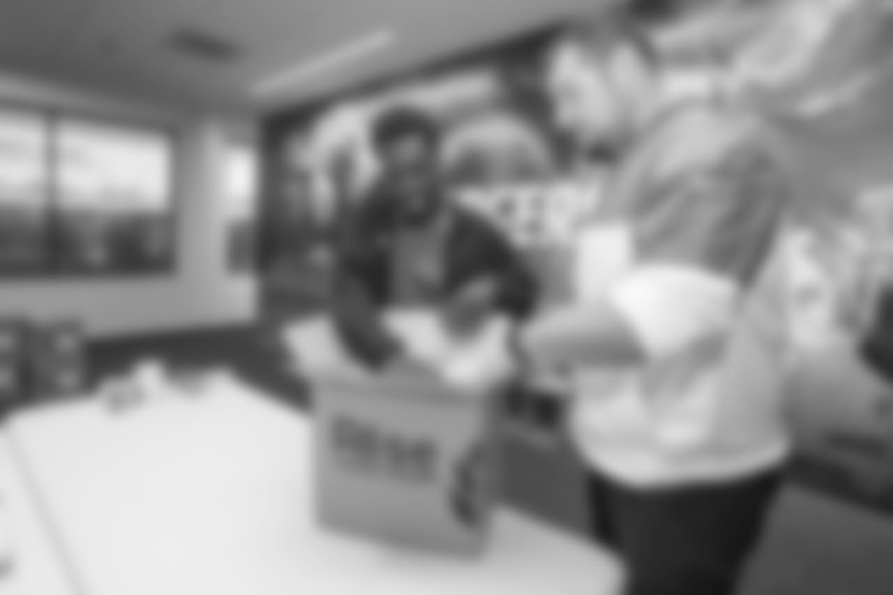 Los Angeles Chargers Community Relations Rise Against Hunger Staff Event at Hoag Performance Center on Tuesday, October 16, 2018.
