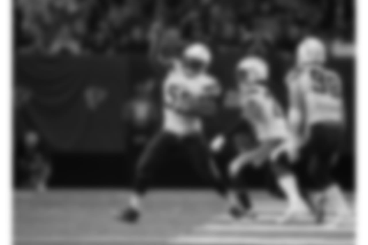 Chargers win 33-30 against the Atlanta Falcons at the Georgia Dome.