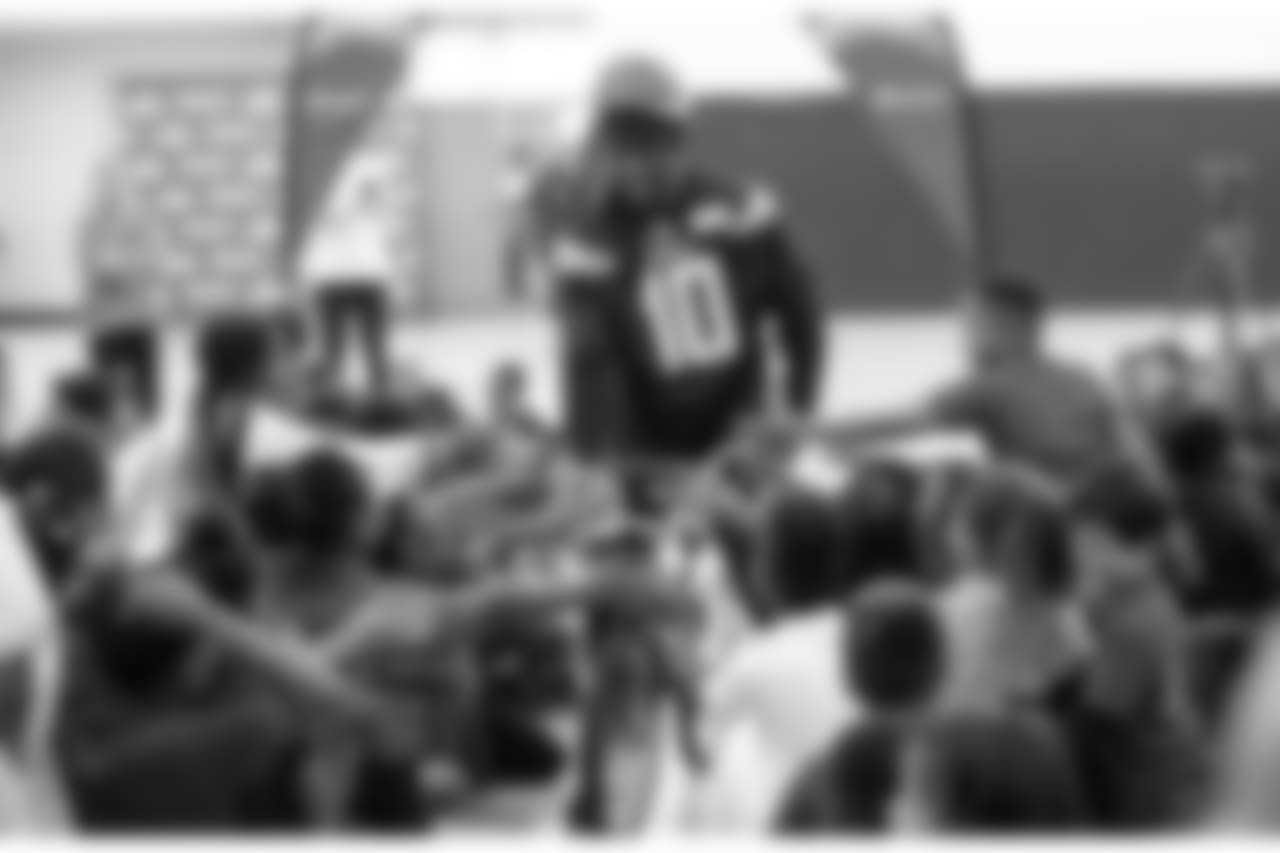 Los Angeles Chargers host Bikes For Kids at Cesar Chavez Elementary School on Tuesday, Dec. 4, 2018 in Long Beach, CA.