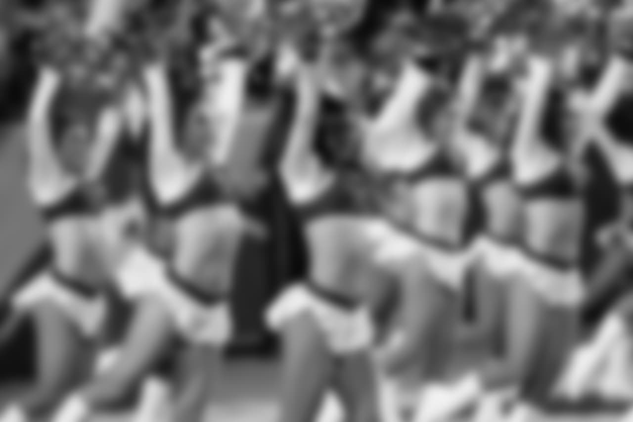 The Charger Girls perform during an NFL football game against the Baltimore Ravens on Saturday, Dec. 22, 2018, in Carson, Calif.