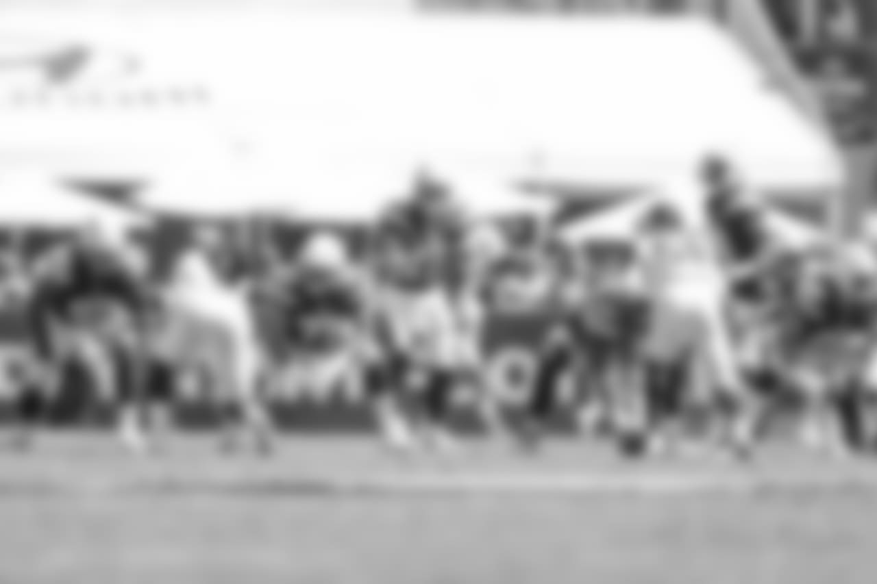 Chargers offense during the Bolts' matchup against the LA Rams at the LA Memorial Coliseum.