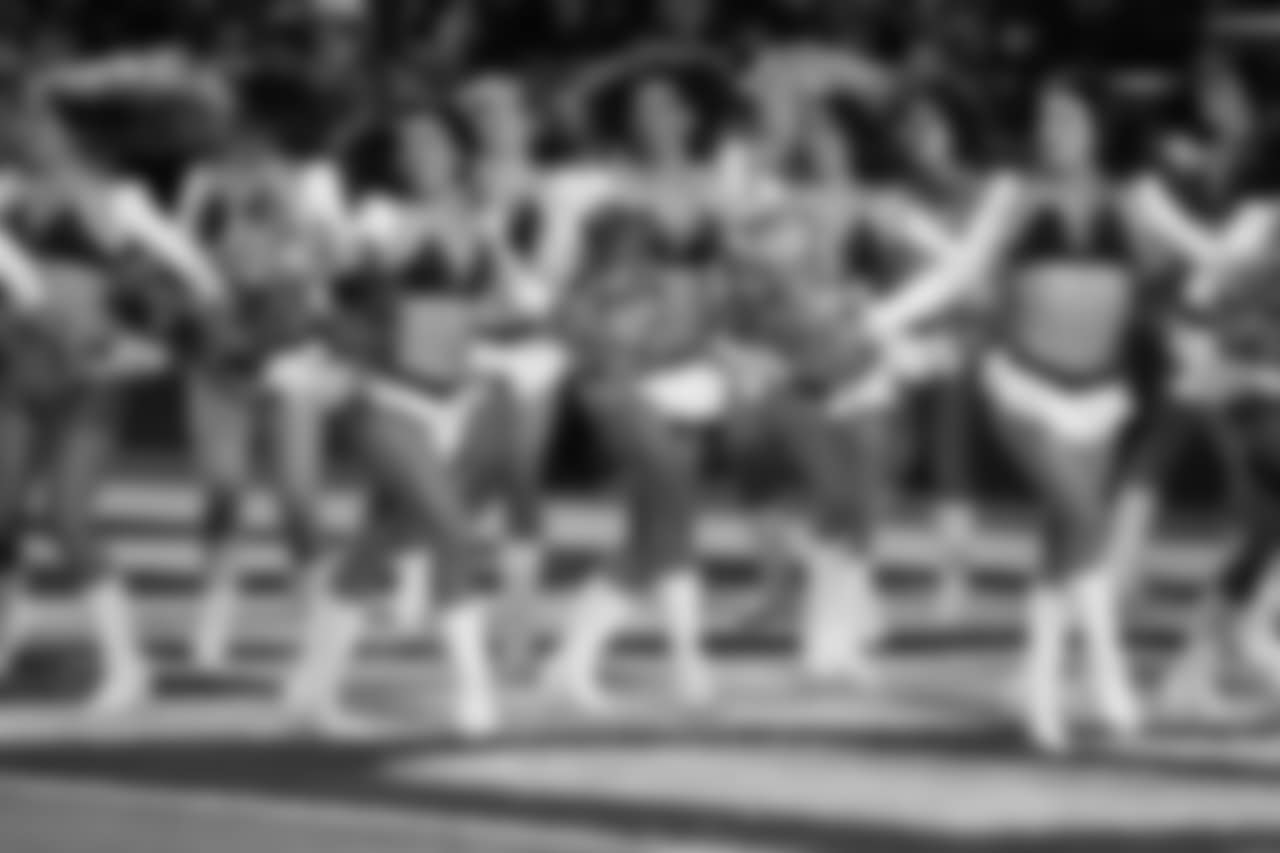 The Charger Girls perform during an NFL football game against the Baltimore Ravens on Saturday, Dec. 22, 2018, in Carson, Calif.