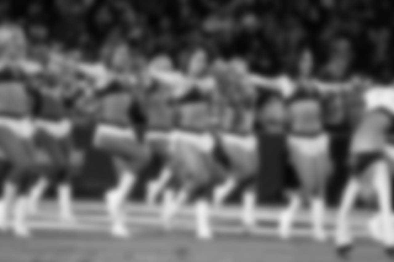 The Charger Girls perform during an NFL football game against the Baltimore Ravens on Saturday, Dec. 22, 2018, in Carson, Calif.