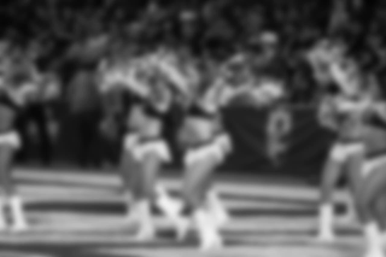 The Charger Girls perform during an NFL football game against the Baltimore Ravens on Saturday, Dec. 22, 2018, in Carson, Calif.