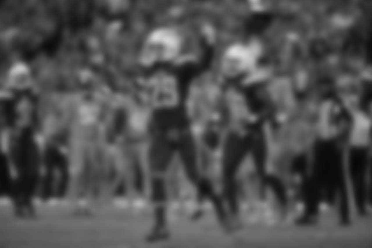 Chargers win 21-13 against the Denver Broncos at Qualcomm Stadium.