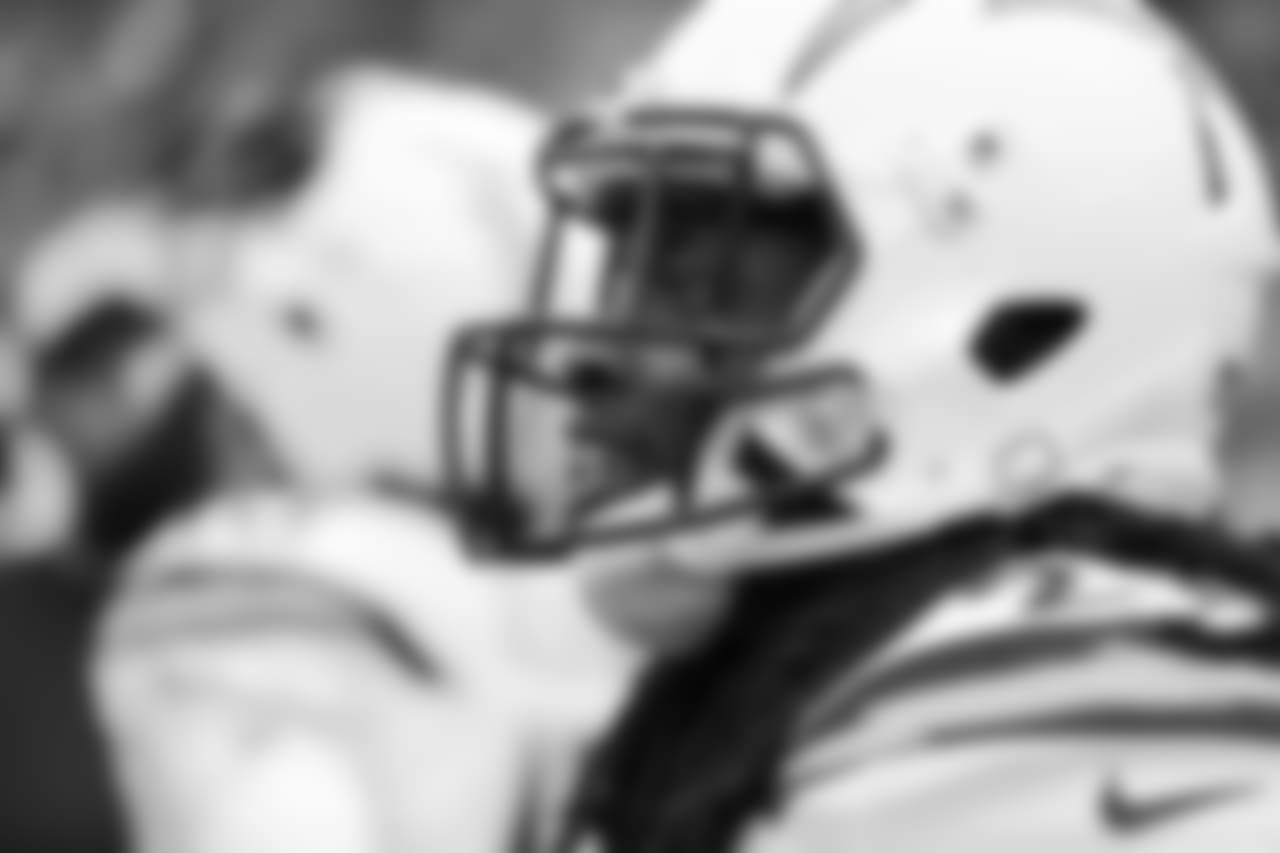 Melvin Gordon on the field during warmups before the Week 17 contest against the Denver Broncos.