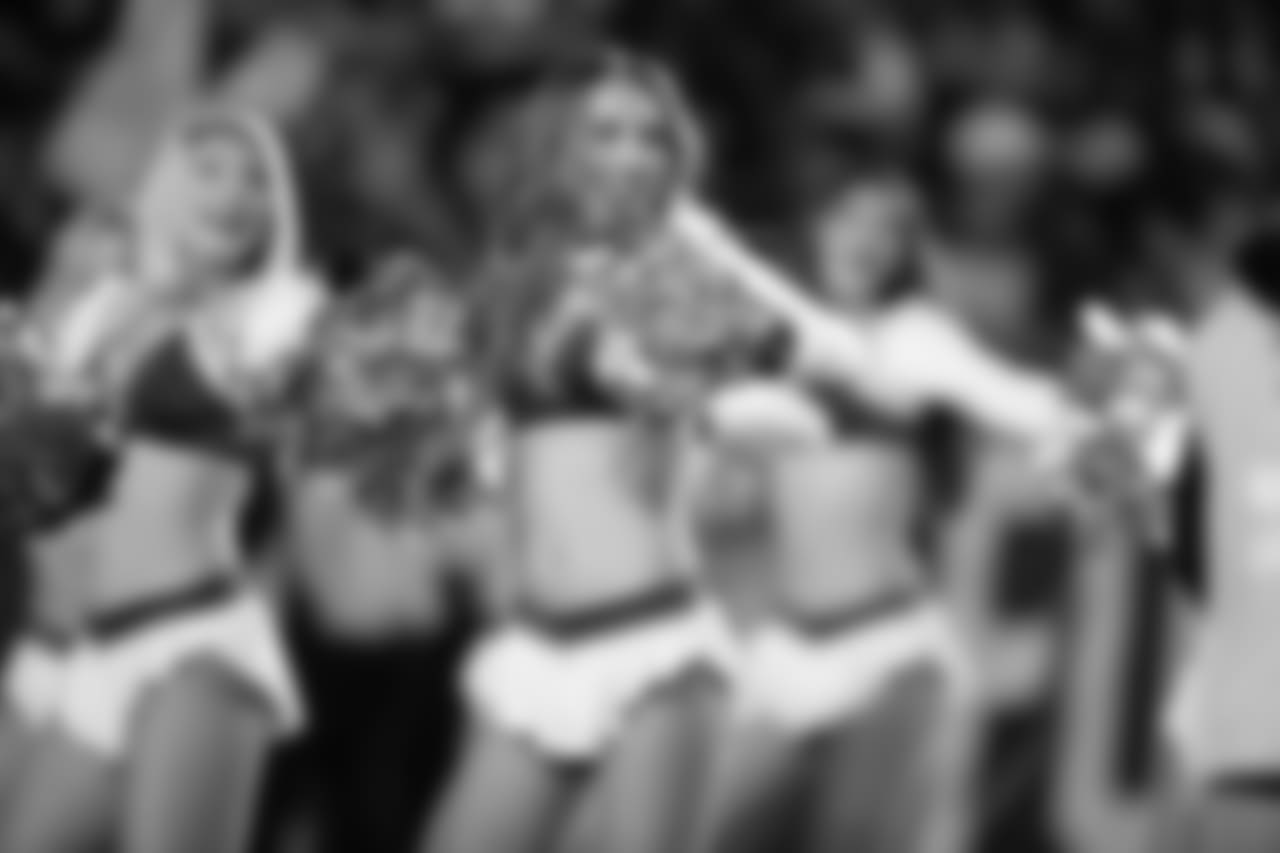 The Charger Girls perform during an NFL football game against the Baltimore Ravens on Saturday, Dec. 22, 2018, in Carson, Calif.