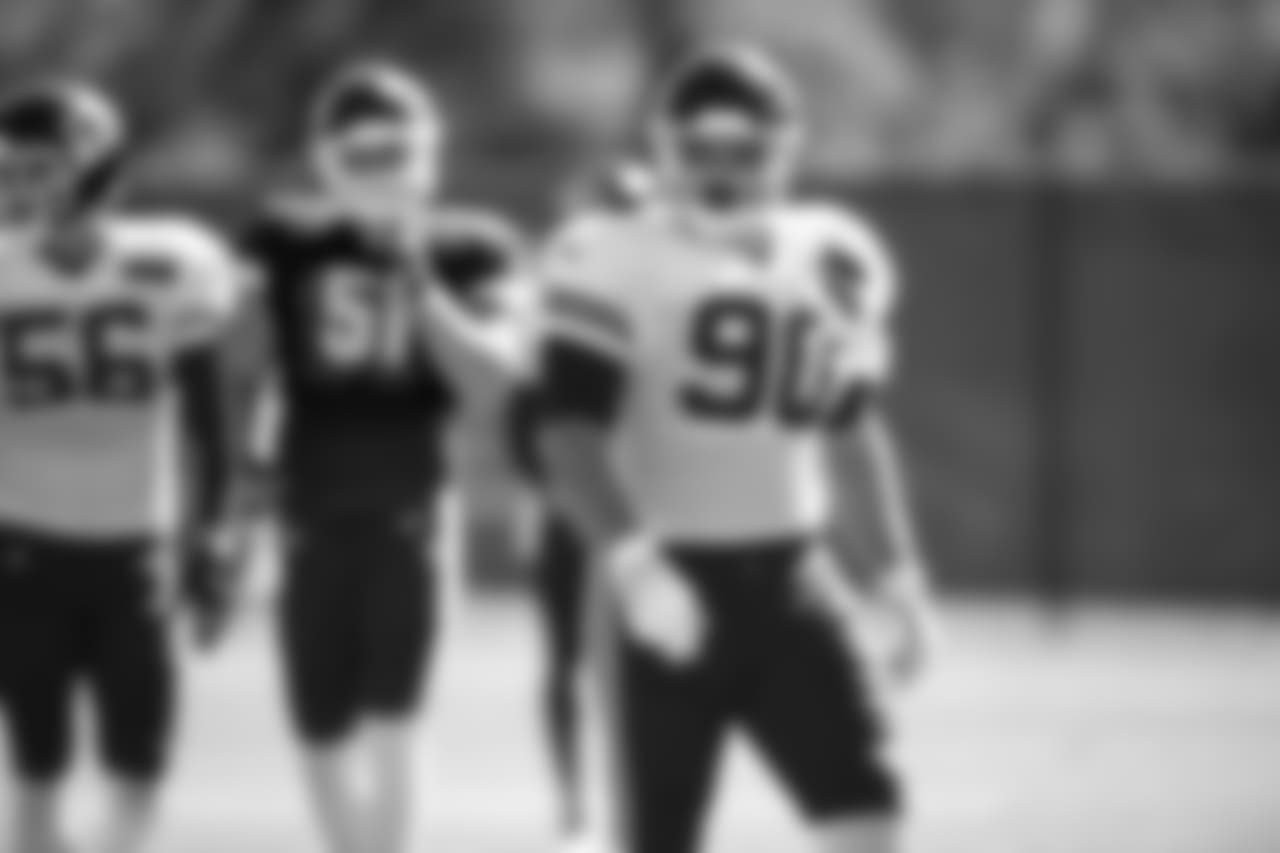 Kansas City Chiefs defensive tackle Joey Ivie (90) during practice on 9/27/18