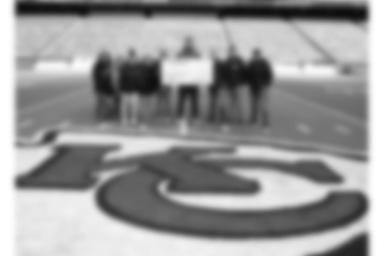 Representatives from Chain of Hope, The Rescue Project and Spay and Neuter Kansas City, came to Arrowhead to meet Chiefs’ offensive tackle and pet lover Eric Fisher, who came prepared to assist a cause that he cares dearly about. It was the culmination of a season-long effort that raised $60,000 online – exceeding the original goal by $10,000 – that was then matched by Fisher for a grand total of $120,000 and split evenly between the three organizations on Friday