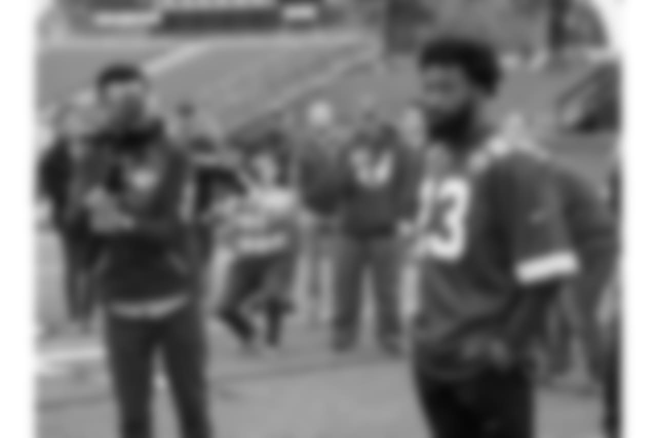 Graham McMorrow, a senior football player with cerebral palsy and kidney disease at Liberty High School, was surprised with tickets to Super Bowl LIII by Kansas City Chiefs cornerback Kendall Fuller on Tuesday,, October 30, 2018.