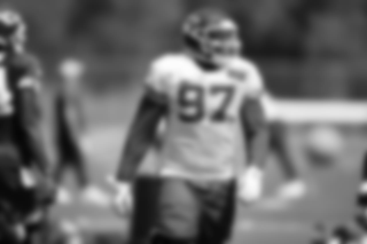 Kansas City Chiefs defensive end Allen Bailey (97) during practice on 9/19/18