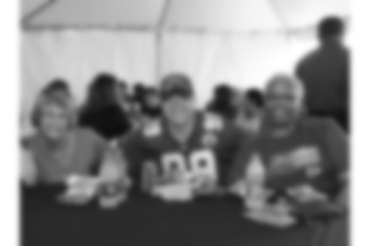 Chiefs Season Ticket Members were treated to a special tailgate following Sunday's practice at Chiefs Training Camp at Missouri Western State University in St Joseph, Missouri