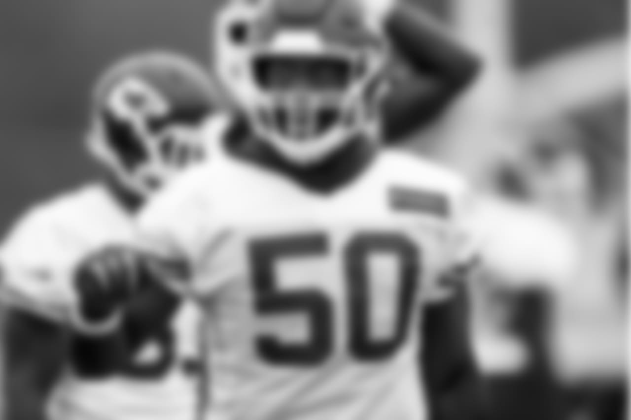 Kansas City Chiefs linebacker Justin Houston (50) during practice on 10/4/18