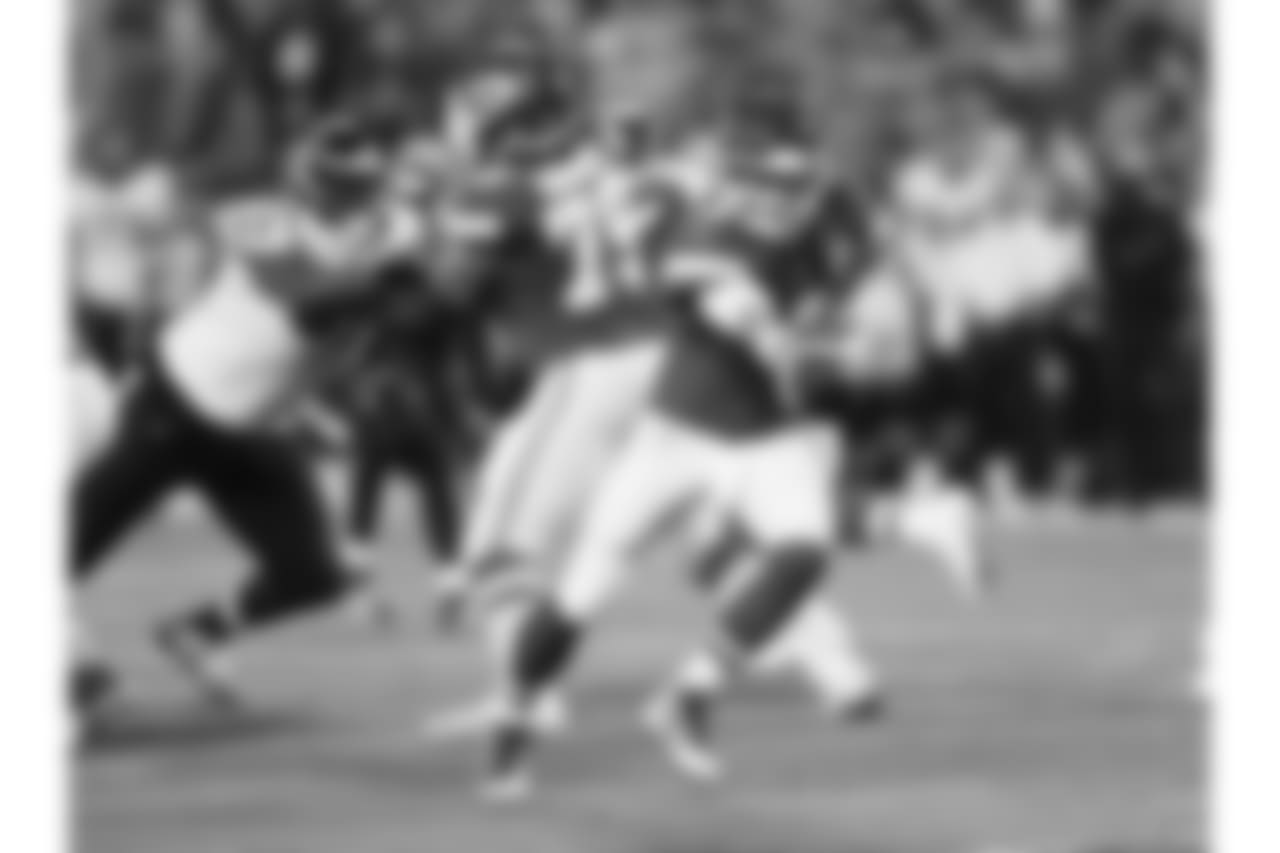Kansas City Chiefs quarterback Chad Henne (4) during Texans at Chiefs at Arrowhead Stadium on 8/9/18.