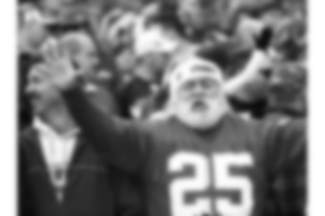 Kansas City Chiefs fans during the Chiefs vs Raiders game on December 14, 2014