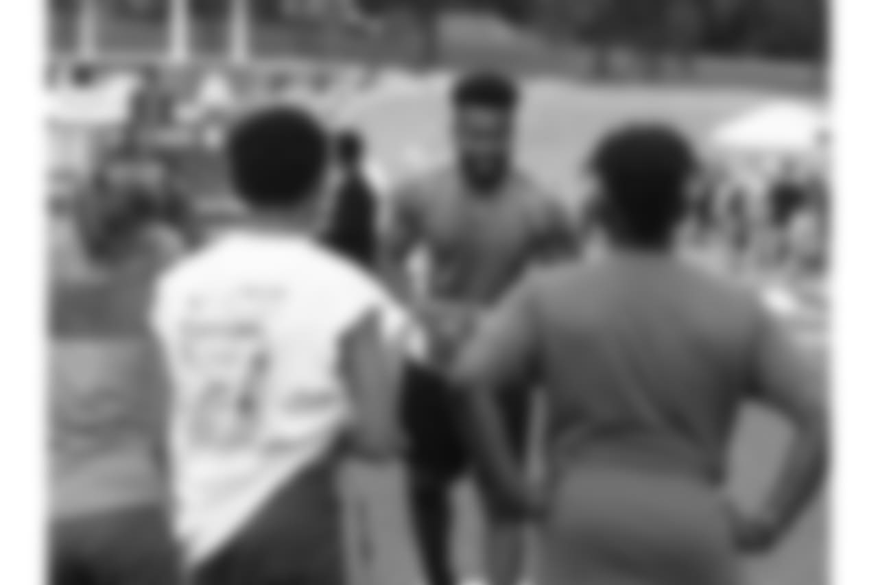 The Gatorade Junior Training Camp was held at the Spratt Memorial Stadium Complex on the campus of Missouri Western State University during the Chiefs Training Camp practice on Saturday July 28, 2018.