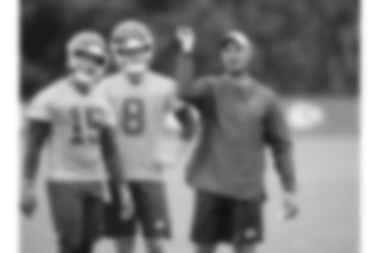 Mike Kafka during practice on 8/7/18 at Chiefs Training Camp at Missouri Western State University in St. Joseph, Missouri.