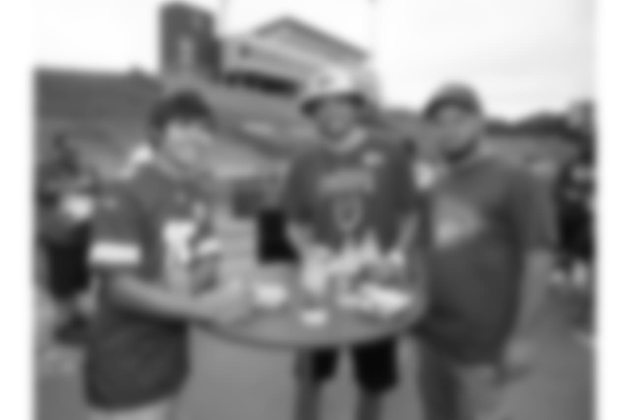 Chiefs Season Ticket Members were treated to a special tailgate following Sunday's practice at Chiefs Training Camp at Missouri Western State University in St Joseph, Missouri