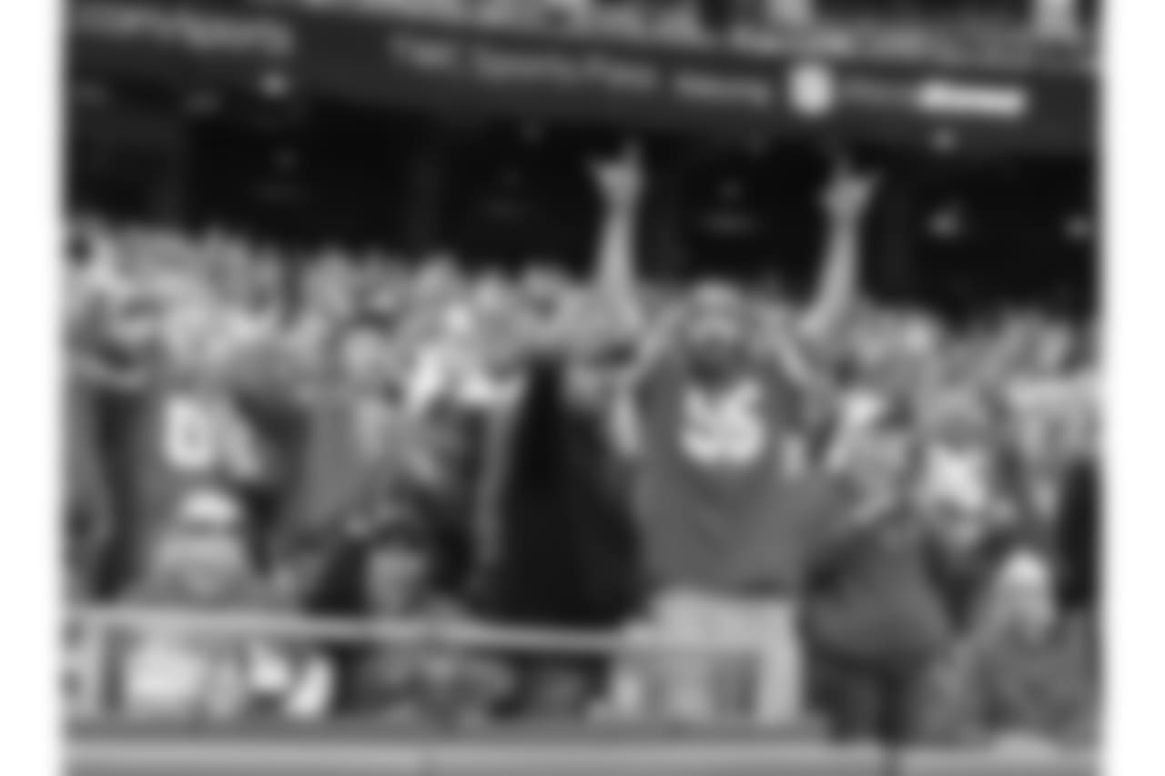 Kansas City Chiefs fans during the Chiefs vs Raiders game on December 14, 2014