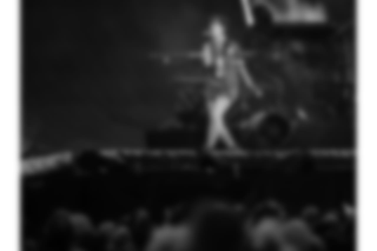 Camilla Cabello performing at Taylor Swift's Reputation Tour at Arrowhead Stadium on September 8, 2018