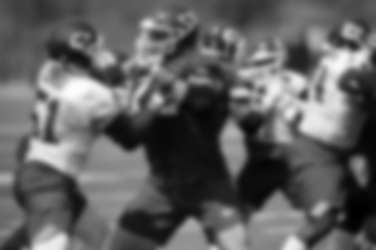 Kansas City Chiefs offensive tackle Eric Fisher (72) during practice on 8/22/18