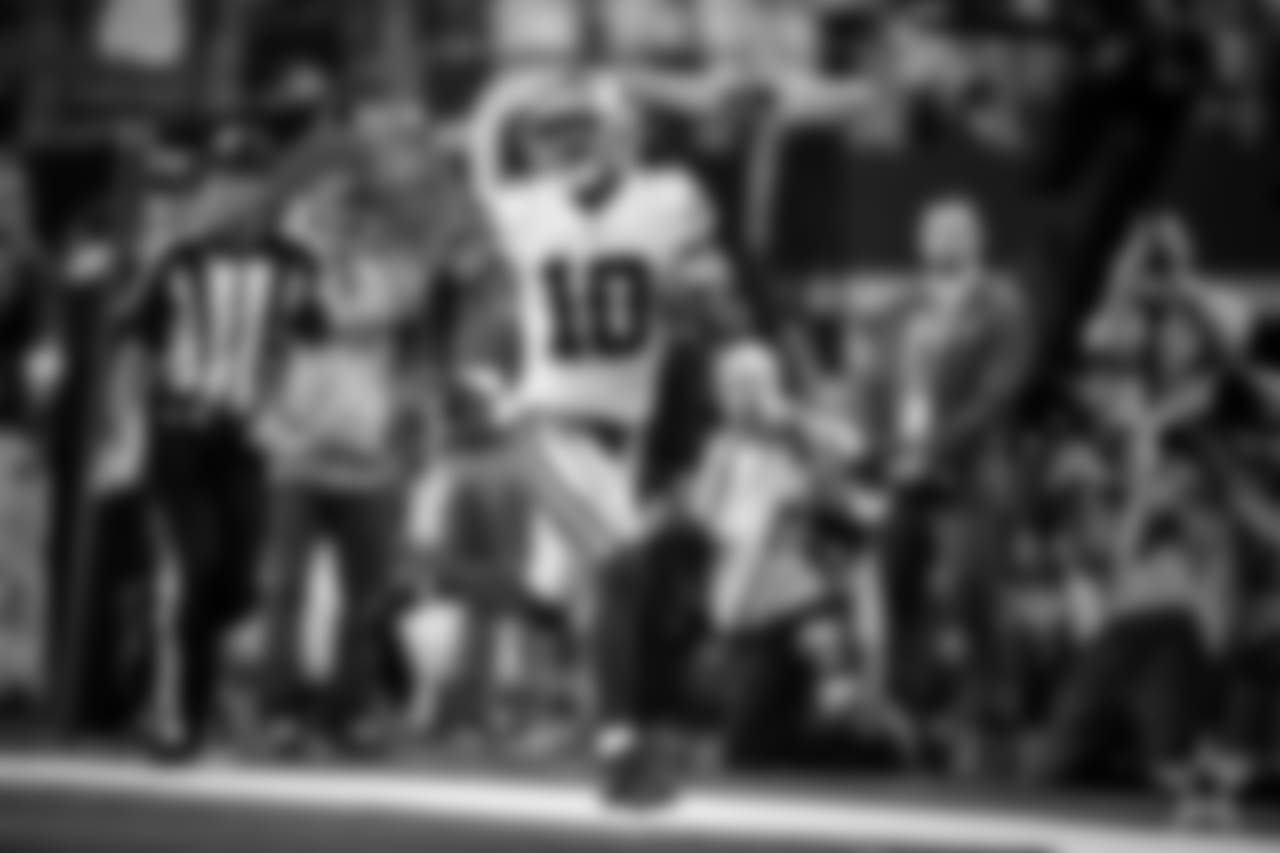 **Tavon Austin** – The buzz around him joining the team never really lived up to the hype. The phrase “web back” didn’t pan out as expected. His injury cut his season in half but when healthy he was dynamic at times. He’ll have an intriguing market value because of his speed.