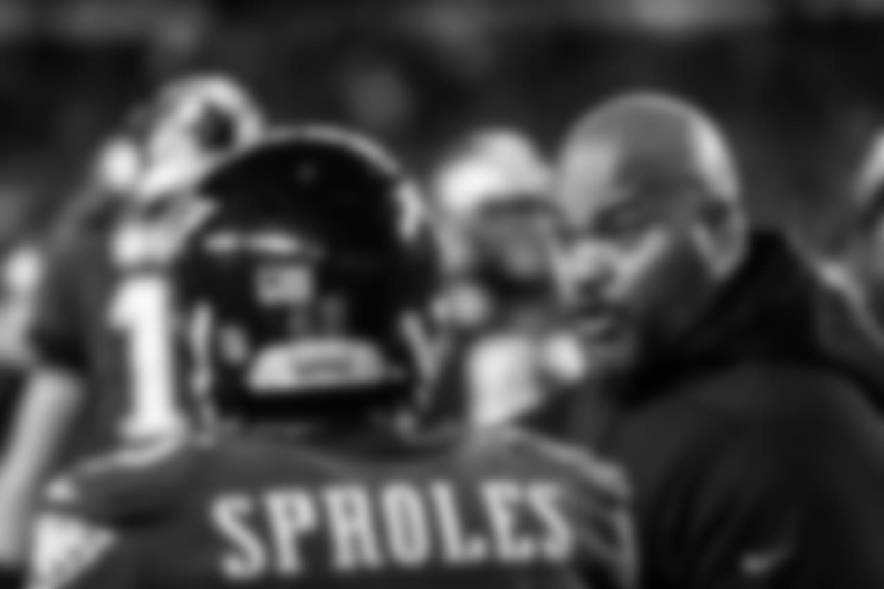 Assistant head coach/Running backs Duce Staley
Philadelphia Eagles vs. Washington Redskins at Lincoln Financial Field on December 3, 2018