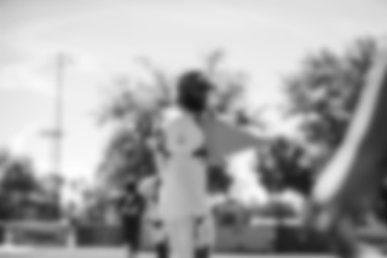 S Malcolm Jenkins wears a GoPro during Friday's practice