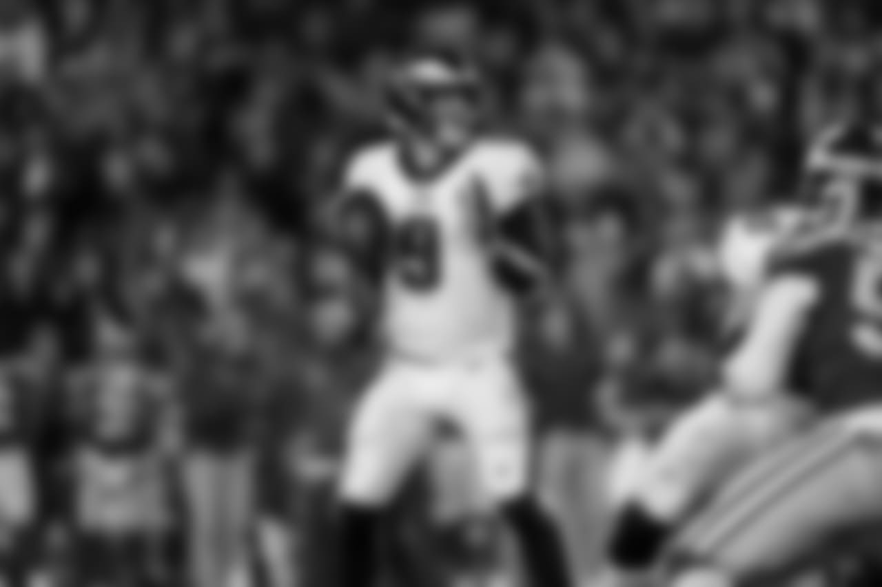 QB Nick Foles
Philadelphia Eagles vs. Los Angeles Rams at the Los Angeles Memorial Coliseum on December 16, 2018