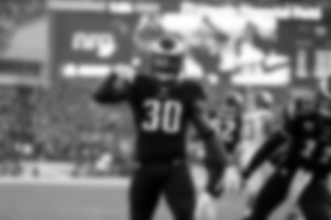 RB Corey Clement
Philadelphia Eagles vs. New York Giants at Lincoln Financial Field on November 25, 2018