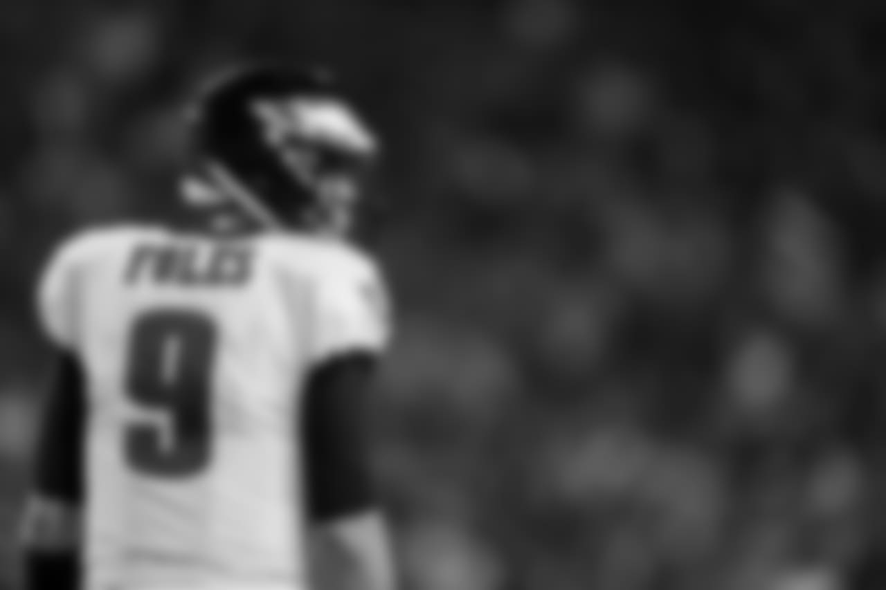 QB Nick Foles
Philadelphia Eagles vs. Los Angeles Rams at the Los Angeles Memorial Coliseum on December 16, 2018