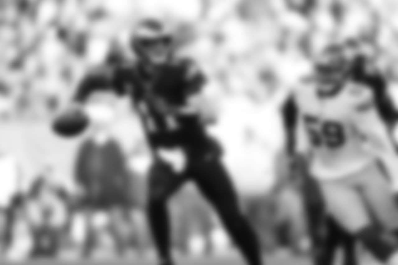 QB Carson Wentz
Philadelphia Eagles vs. New York Giants at Lincoln Financial Field on November 25, 2018