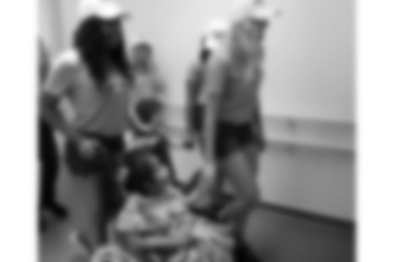 Crystalle and Kassandra head to a physical therapy session