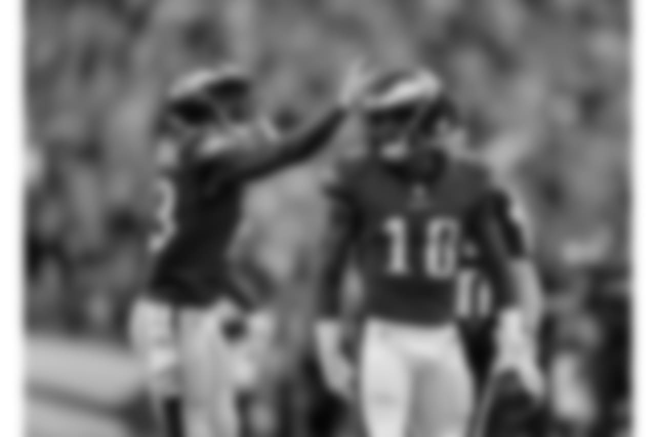 WR Shelton Gibson and WR Nelson Agholor