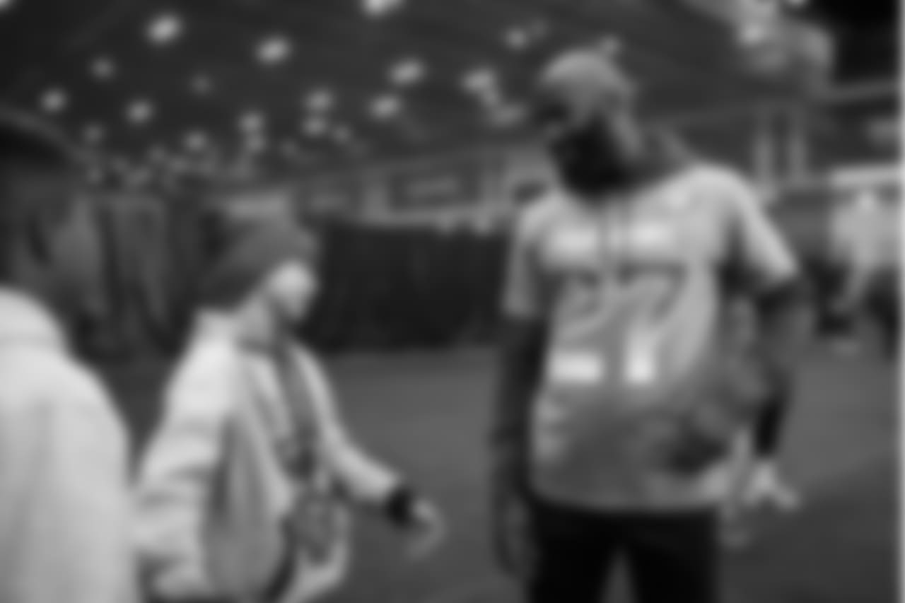 S Malcolm Jenkins attends Saturday's community events