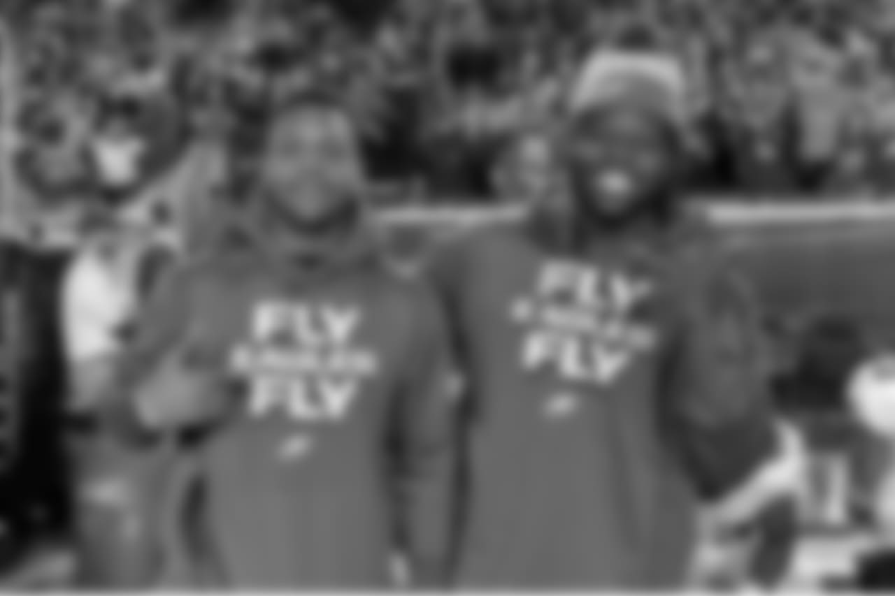 S Rodney McLeod and RB Jay Ajayi
Philadelphia Eagles vs. Los Angeles Rams at the Los Angeles Memorial Coliseum on December 16, 2018