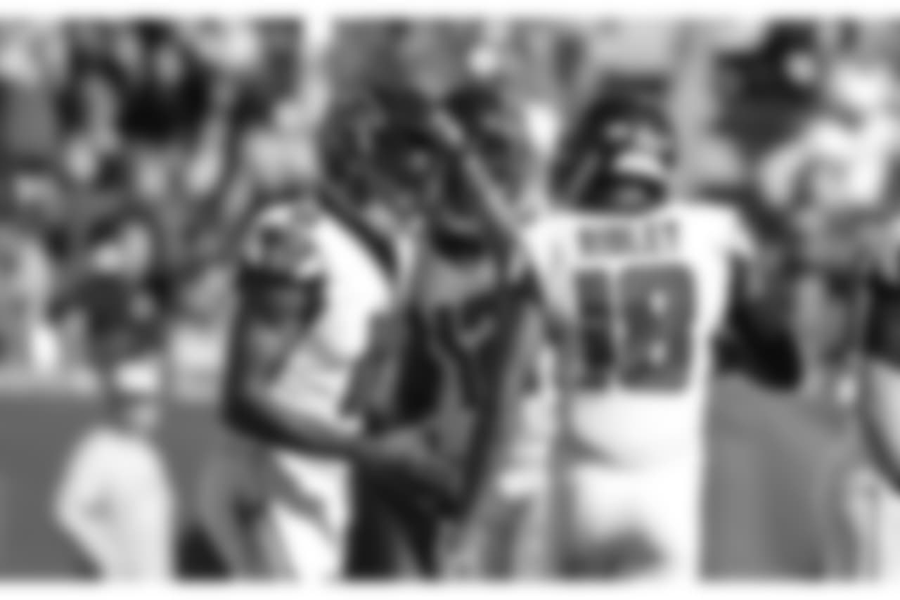 WR Julio Jones, WR Mohamed Sanu, WR Calvin Ridley
Atlanta Falcons / Kara Durrette