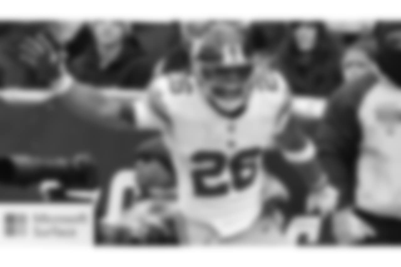 RB Saquon Barkley: The second overall pick has 12 games with at least 100 scrimmage yards, tying Edgerrin James (1999) for the second-most games with 100 scrimmage yards by a rookie in NFL history. Pro Football Hall of Famer Eric Dickerson holds the record with 13 games in 1983.