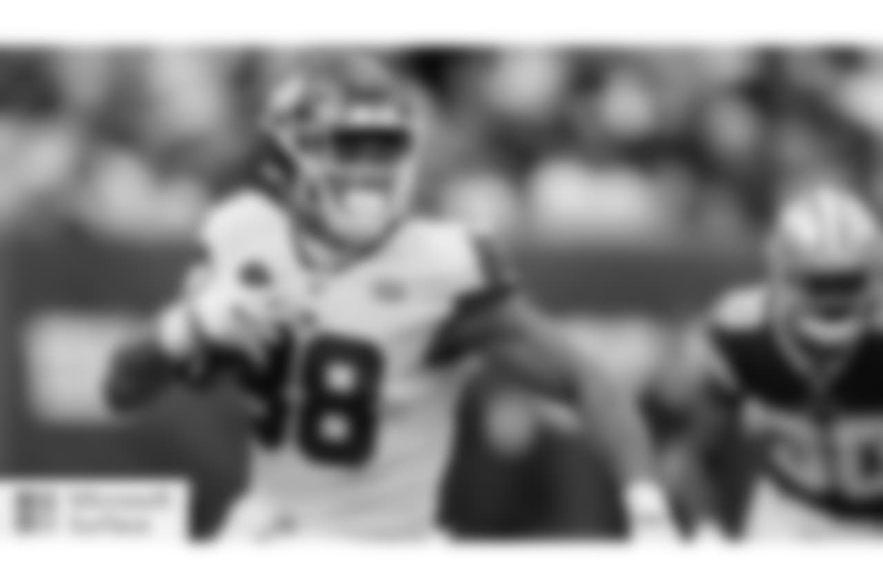 TE EVAN ENGRAM
With Odell Beckham Jr. sidelined, Engram has played his best football down the stretch, averaging 80 receiving yards per game over the last three weeks. He had seven catches for 67 yards in Week 2 against the Cowboys, including an 18-yard touchdown.