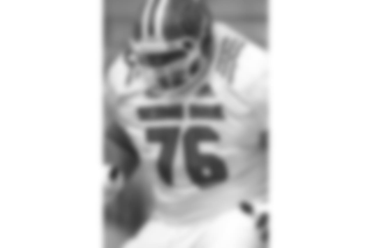 North squad offensive guard Will Hernandez of UTEP in action during the North teams practice for Saturday's Senior Bowl college football game in Mobile, Ala.,Wednesday, Jan. 24, 2018. (AP Photo/Brynn Anderson)
