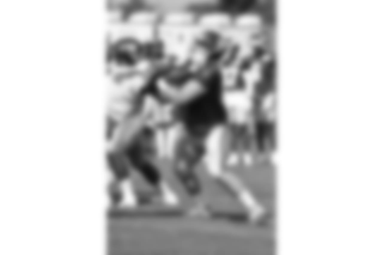 during an NFL football training camp practice at the Quest Diagnostics training center on Saturday July 28, 2018 in East Rutherford, N.J. (Evan Pinkus via AP)