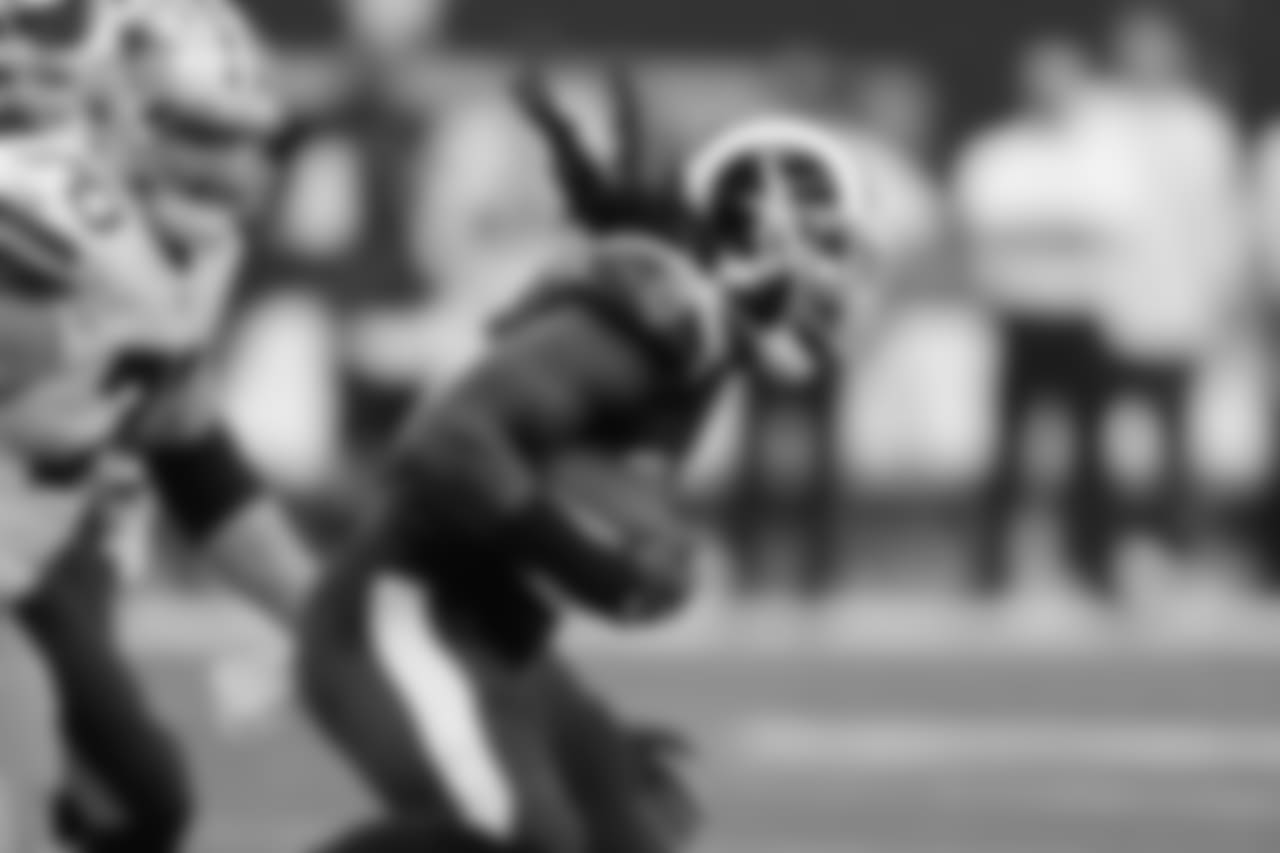 LB Mark BarronBarron leads the Rams with 50 tackles and is also tied for first on the team with two interceptions.