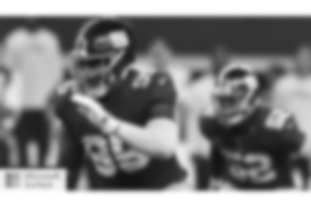 DL B.J. HILL
The third-round draft choice needs a half-sack to break the Giants’ rookie record (5.0), held by Andy Headen in 1983 and Cornelius Griffin in 2000. Lawrence Taylor had 9.5 his rookie season in 1981, one year before sacks became an official statistic.