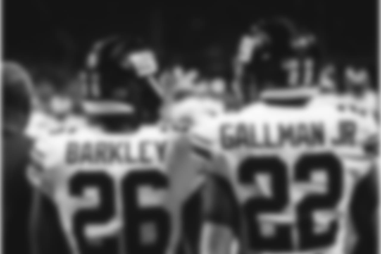 New York Giants during the 2018 regular season at Mercedes Benz Stadium vs Atlanta Falcons in Atlanta, GA