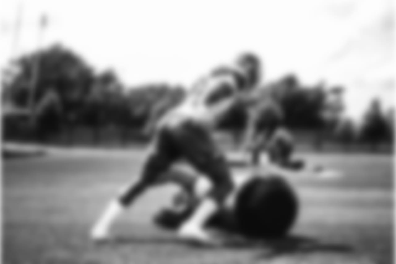 New York Giants Linebacker Lorenzo Carter (59) during the team's NFL football organized activities, Tuesday, July 24, 2018, in East Rutherford, N.J
