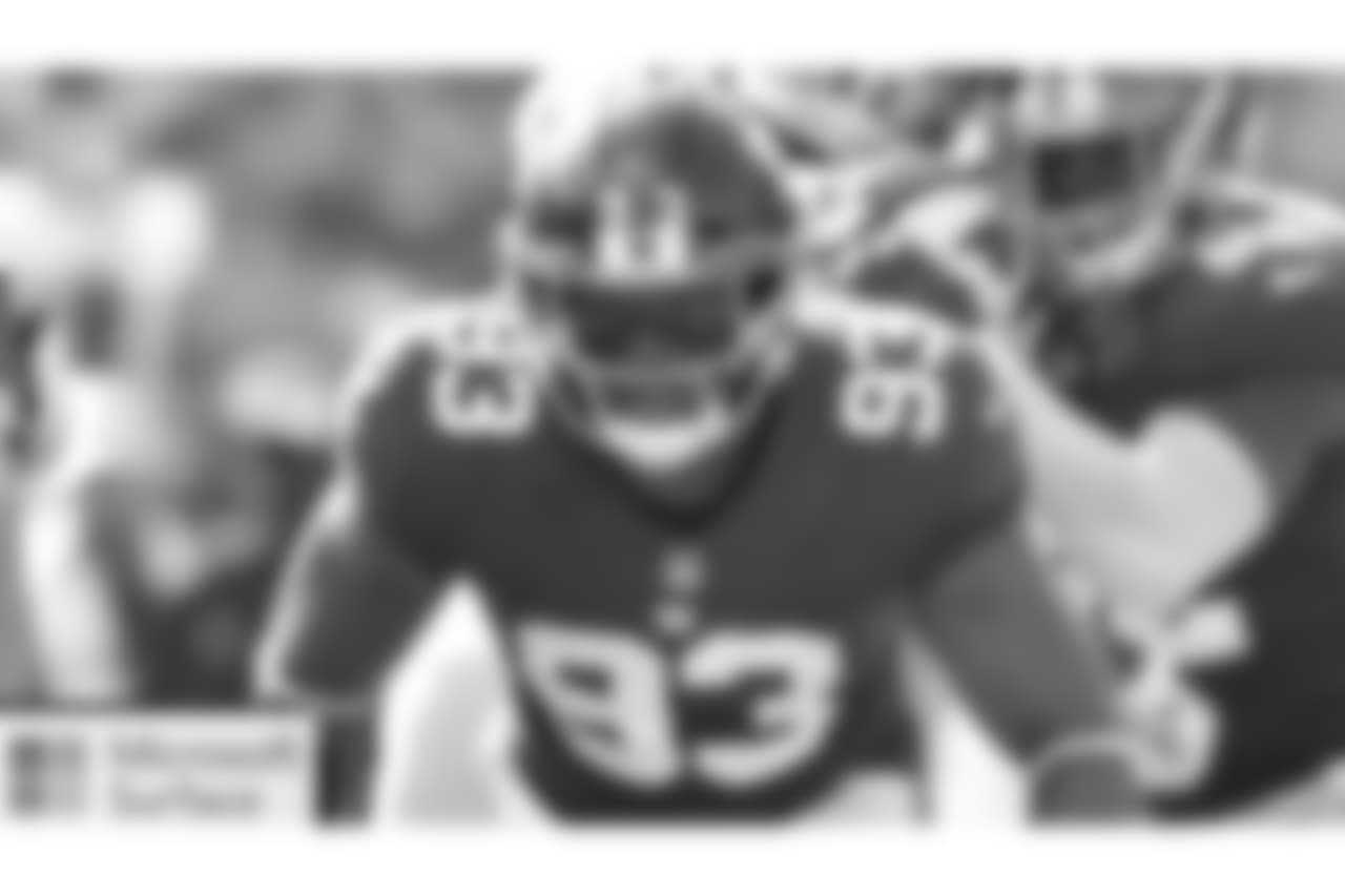 LB B.J. GOODSON
Alec Ogletree is in the concussion protocol, meaning more responsibility will be on the shoulders Goodson against a surging Indianapolis offense. Colts running back Marlon Mack has seven rushing touchdowns since Week 7.